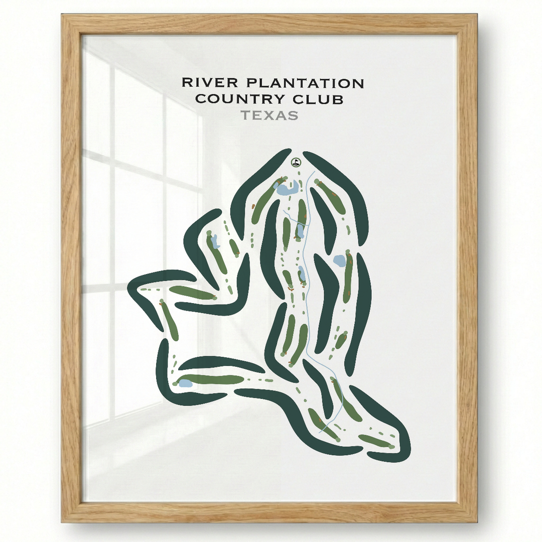 River Plantation Country Club, Texas - Printed Golf Courses