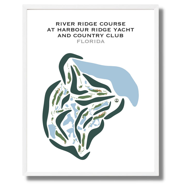 River Ridge Course at Harbour Ridge Yacht & Country Club, Florida - Printed Golf Courses