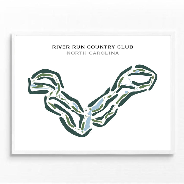 River Run Country Club, North Carolina - Printed Golf Course