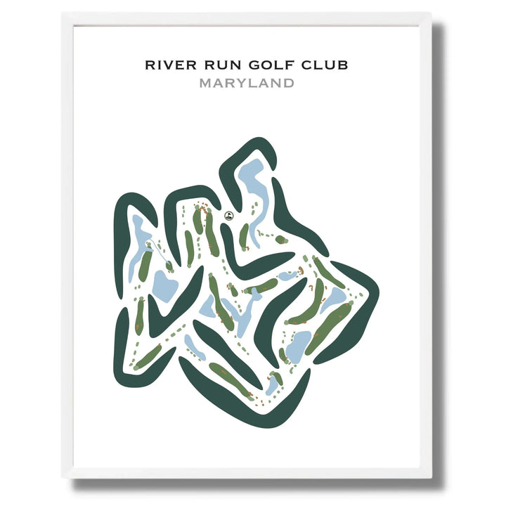 River Run Golf Club, Maryland - Printed Golf Courses