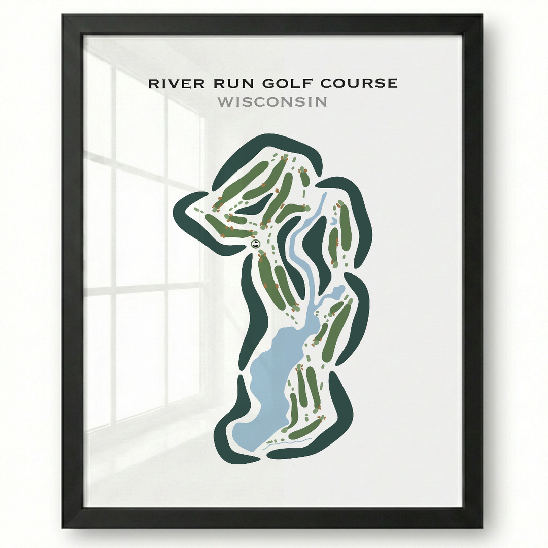 River Run Golf Course, Wisconsin  - Printed Golf Courses