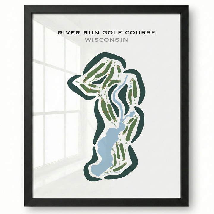 River Run Golf Course, Wisconsin  - Printed Golf Courses