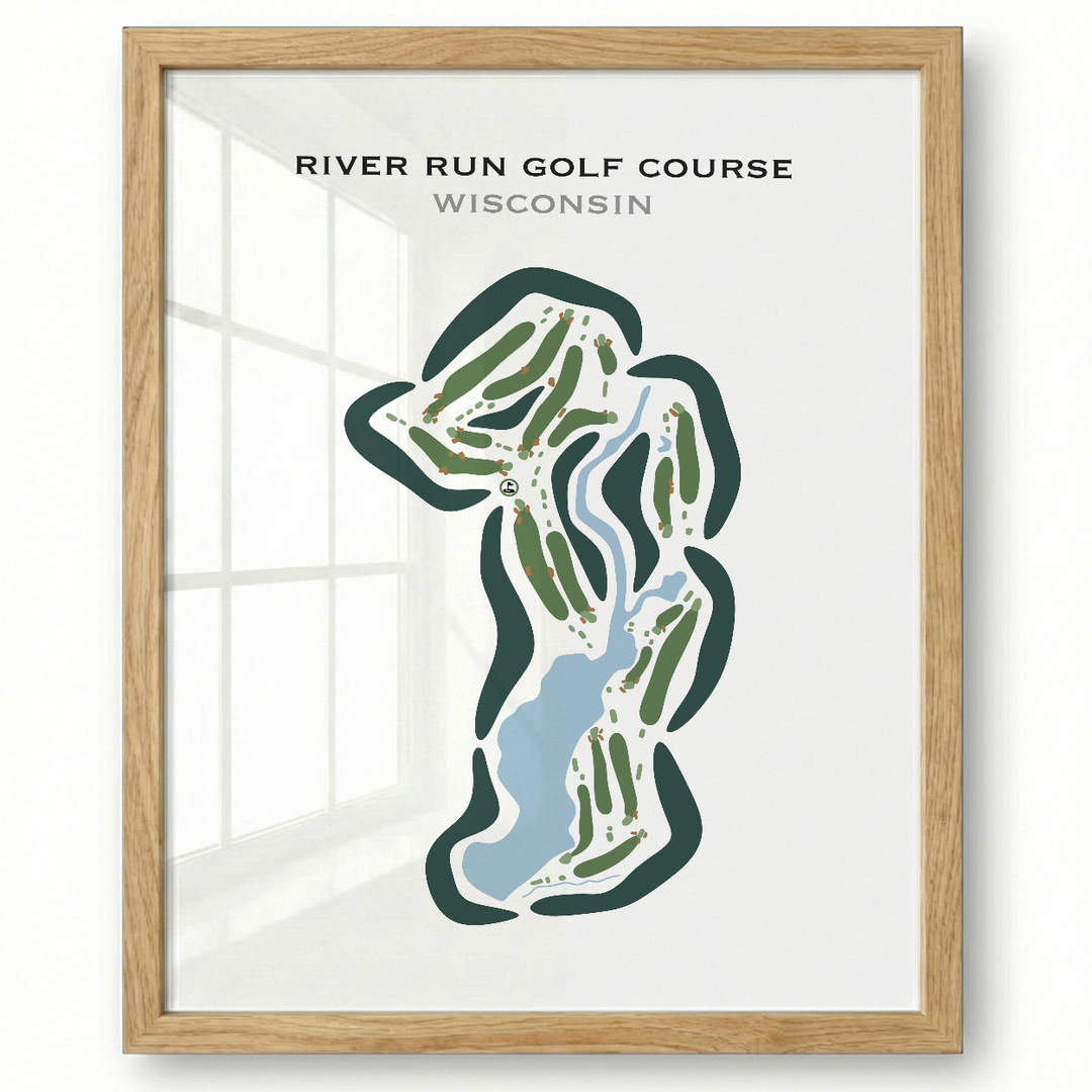 River Run Golf Course, Wisconsin  - Printed Golf Courses
