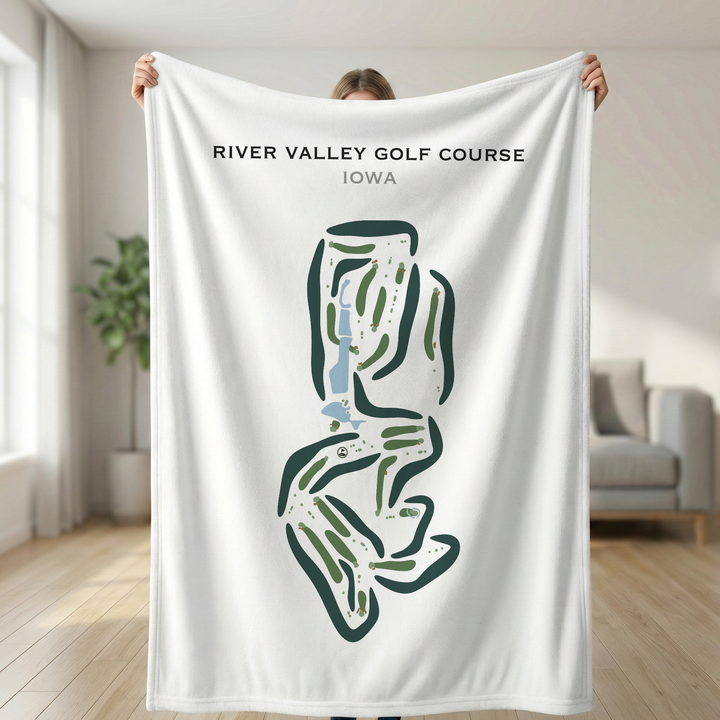 River Valley Golf Course, Iowa - Printed Golf Courses