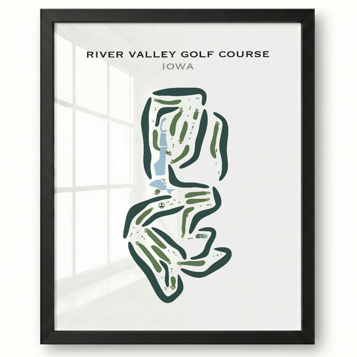River Valley Golf Course, Iowa - Printed Golf Courses