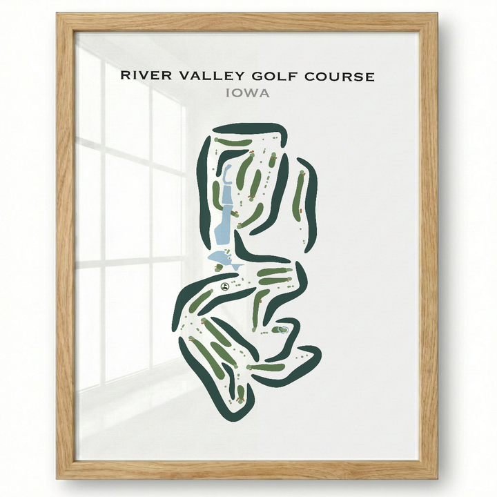 River Valley Golf Course, Iowa - Printed Golf Courses
