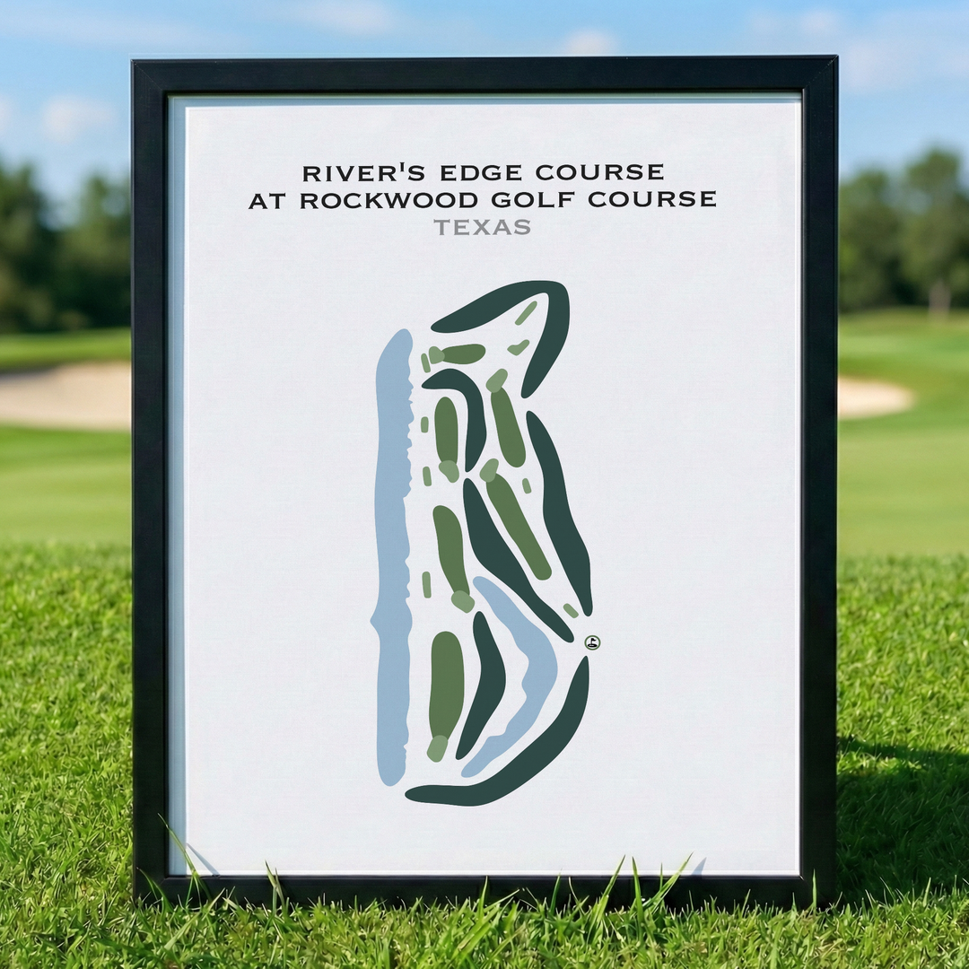 River's Edge at Rockwood Golf Course, Texas - Printed Golf Courses