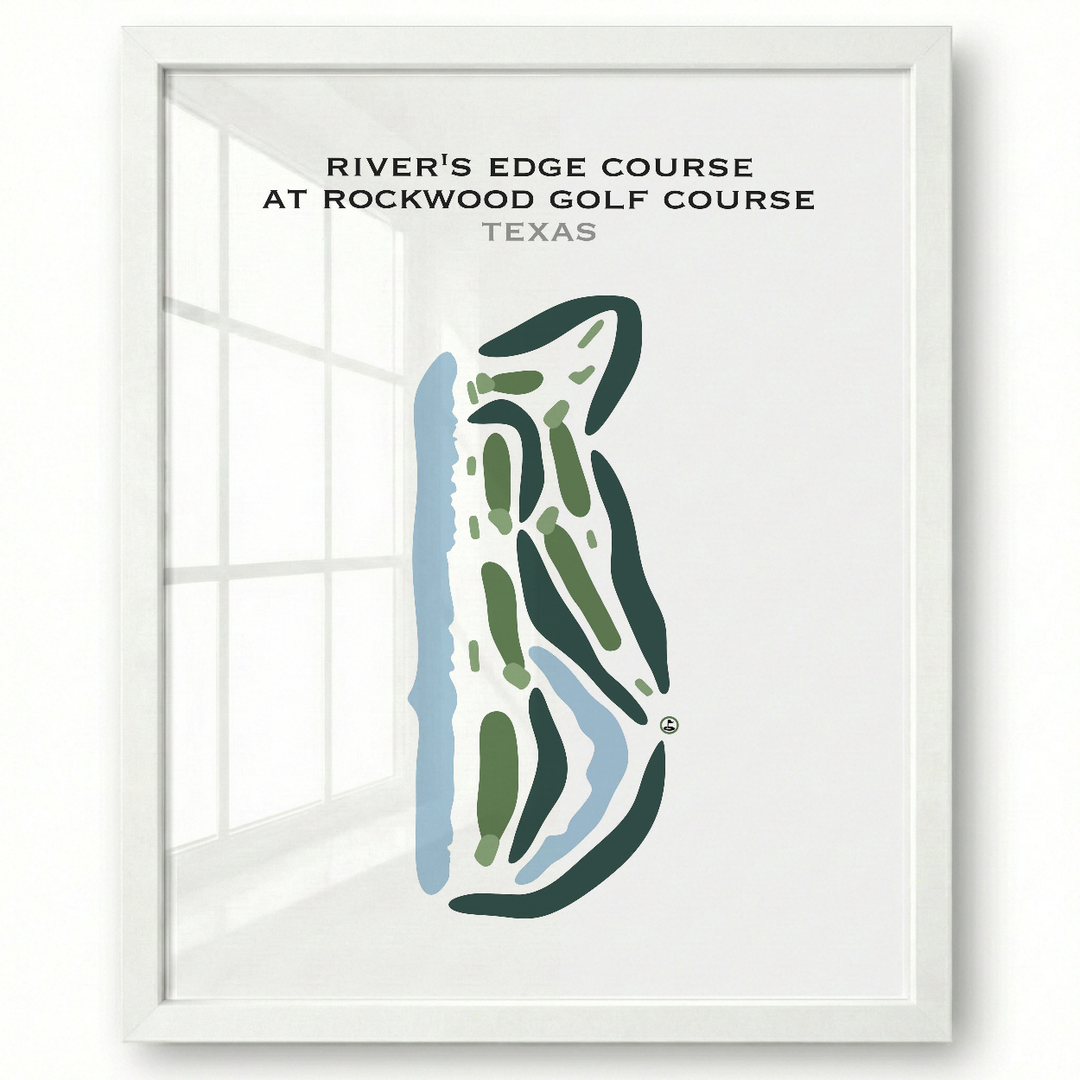 River's Edge at Rockwood Golf Course, Texas - Printed Golf Courses