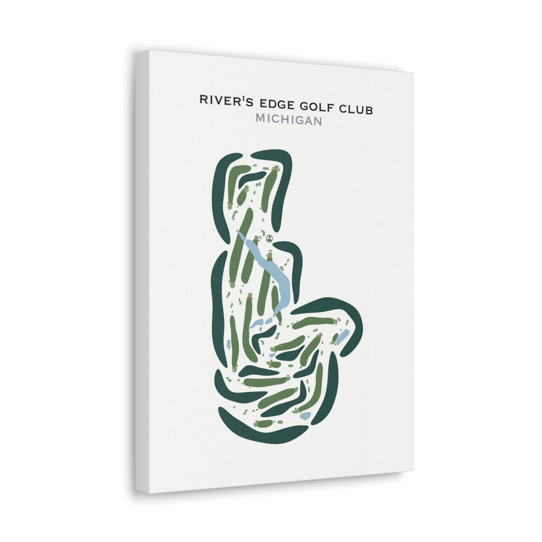 River's Edge Golf Club, Michigan - Printed Golf Courses