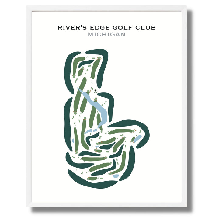 River's Edge Golf Club, Michigan - Printed Golf Courses
