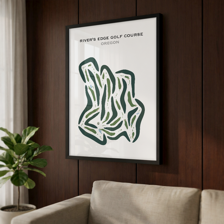 River's Edge Golf Course, Oregon - Printed Golf Courses