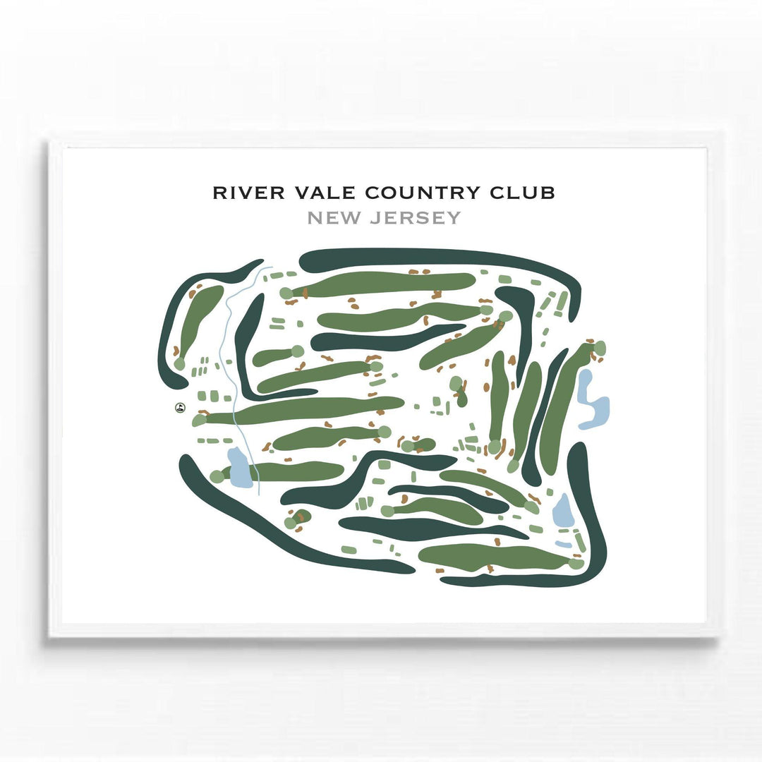 River Vale Country Club, New Jersey - Printed Golf Course