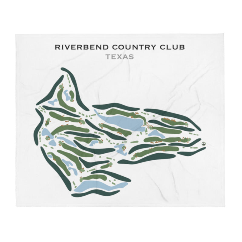 Riverbend Country Club, Texas - Printed Golf Course