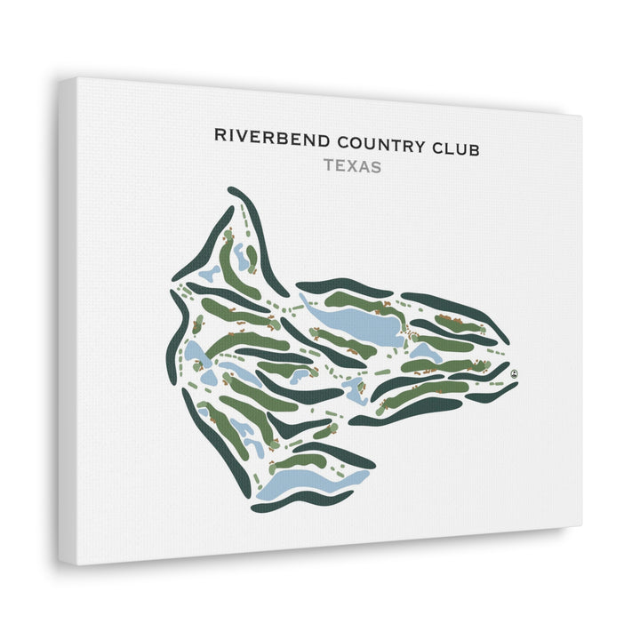 Riverbend Country Club, Texas - Printed Golf Course