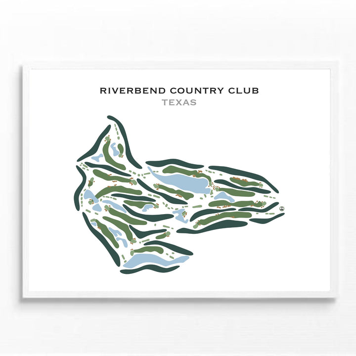 Riverbend Country Club, Texas - Printed Golf Course