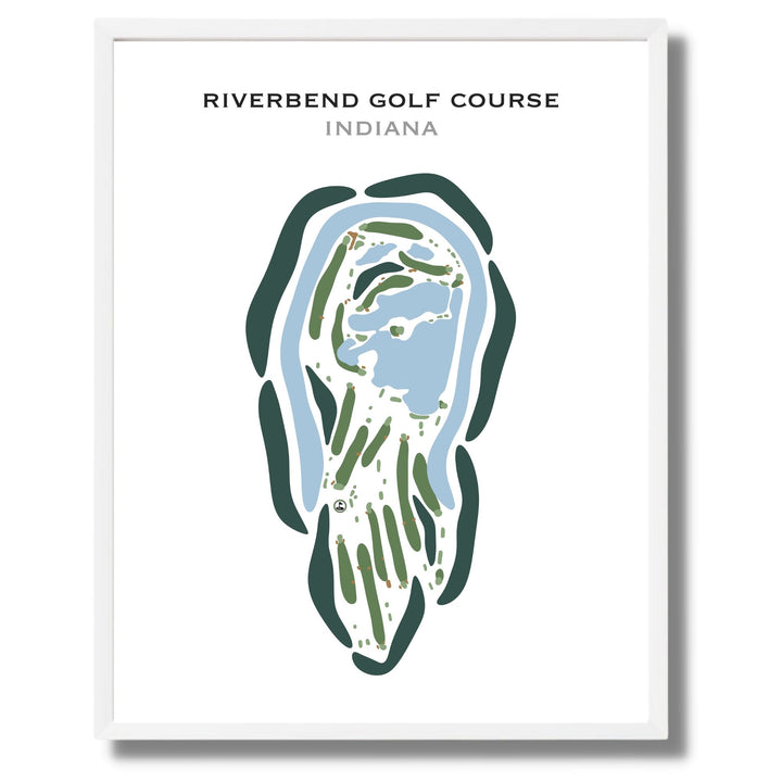 Riverbend Golf Course, Indiana - Printed Golf Courses