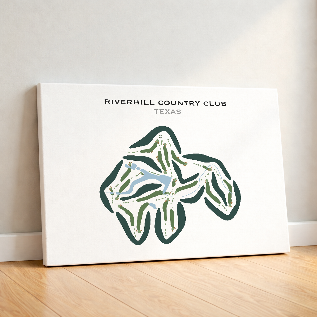 Riverhill Country Club, Texas - Printed Golf Courses