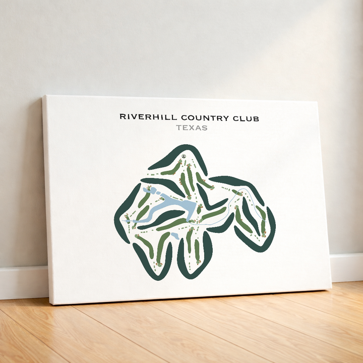 Riverhill Country Club, Texas - Printed Golf Courses