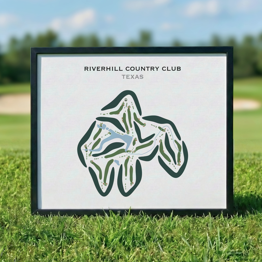 Riverhill Country Club, Texas - Printed Golf Courses