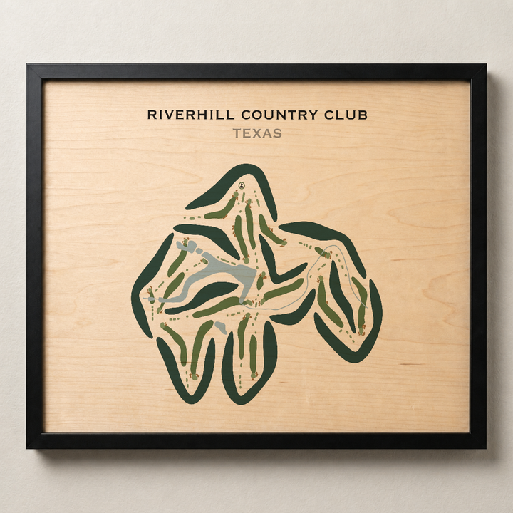 Riverhill Country Club, Texas - Printed Golf Courses