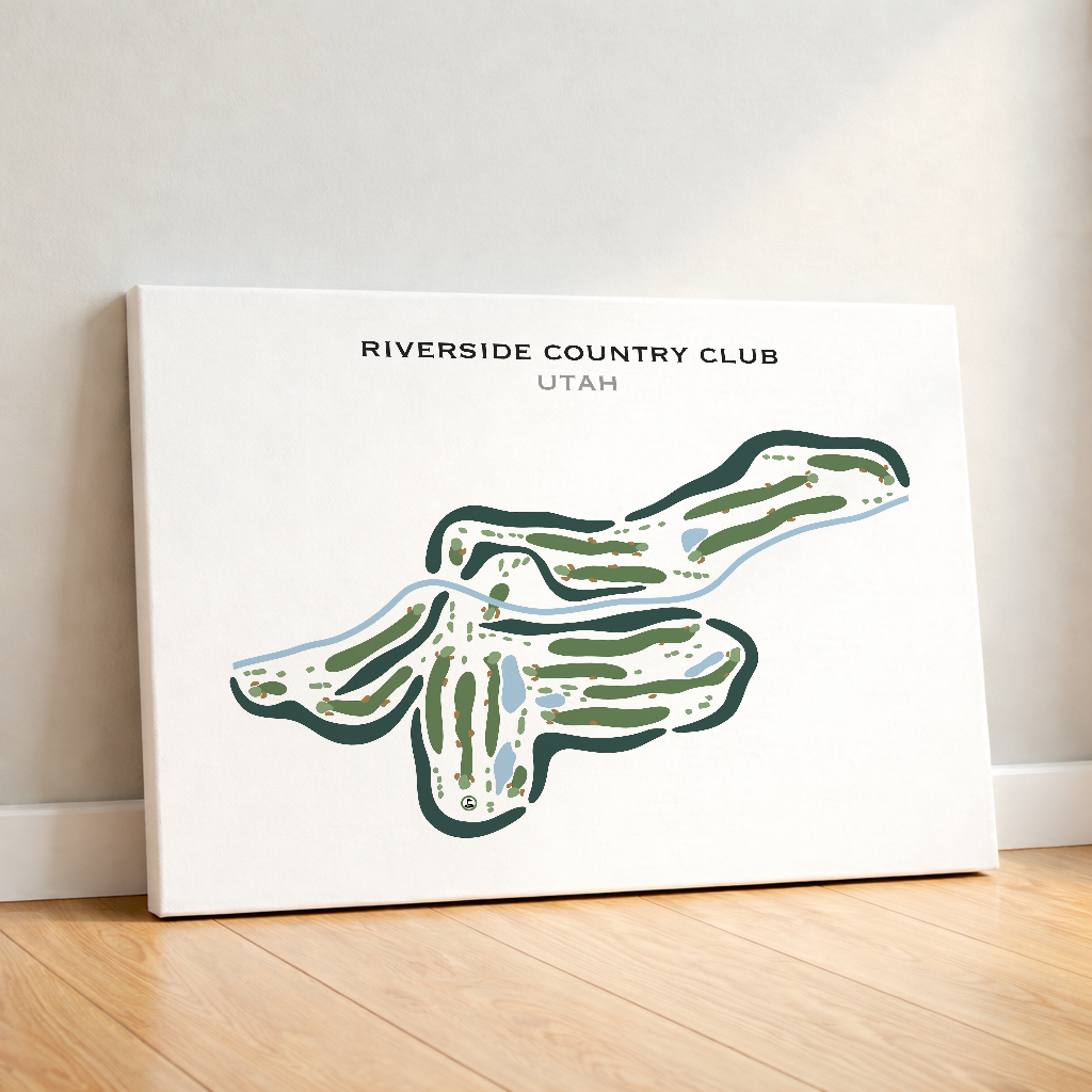 Riverside Country Club, Provo Utah - Printed Golf Courses