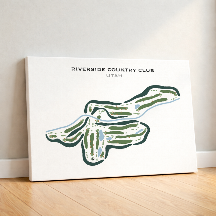 Riverside Country Club, Provo Utah - Printed Golf Courses