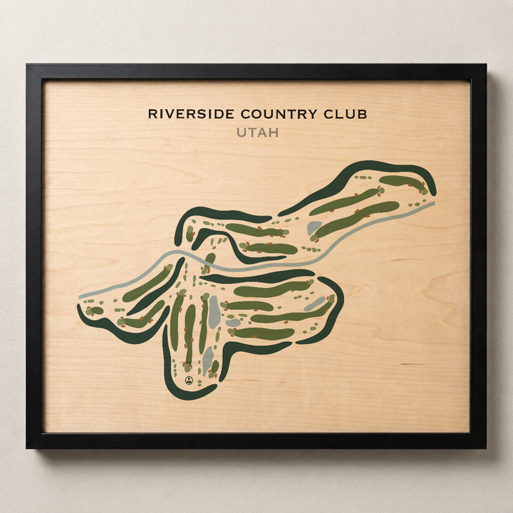 Riverside Country Club, Provo Utah - Printed Golf Courses