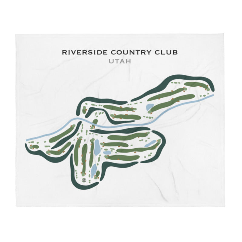 Riverside Country Club, Provo Utah - Printed Golf Courses