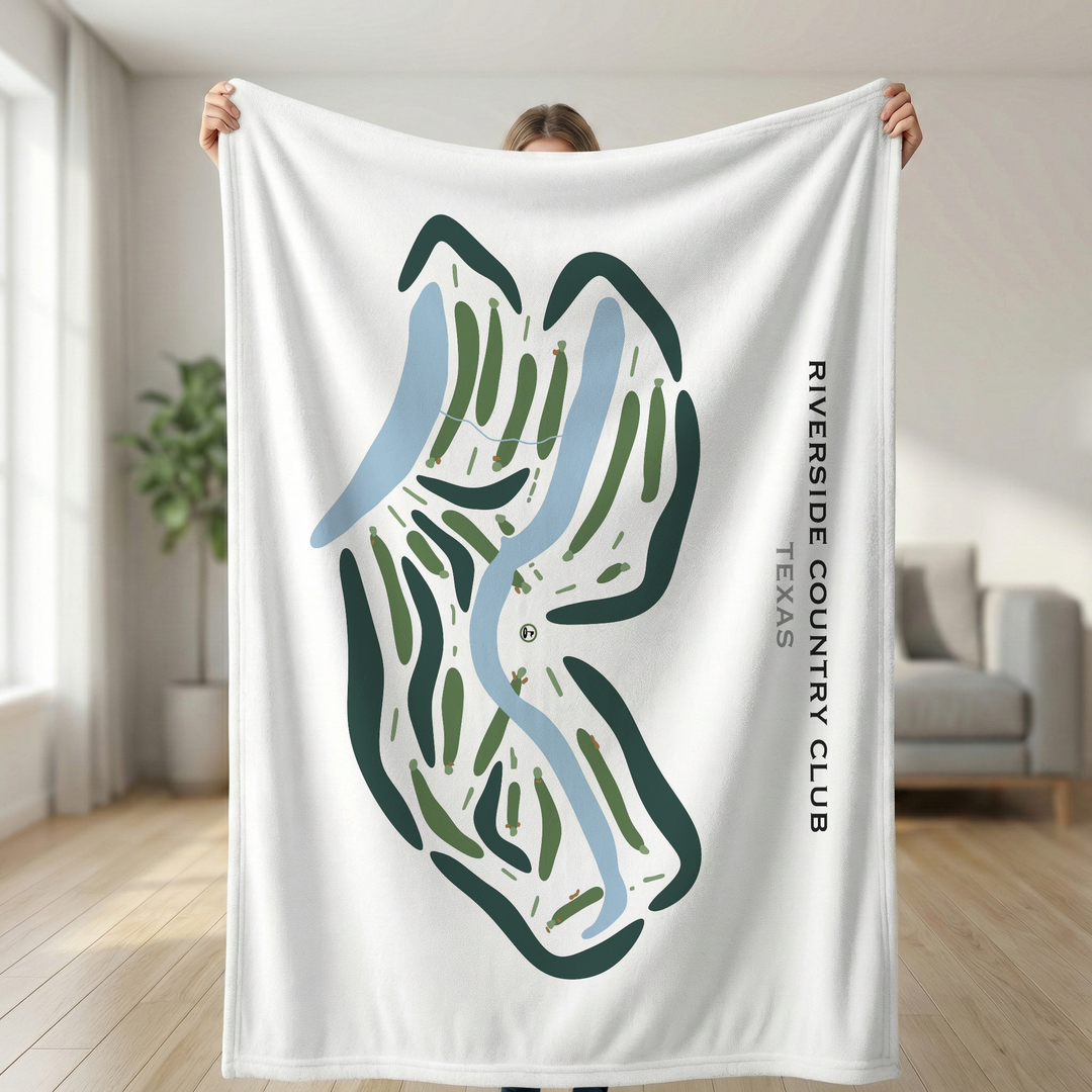 Riverside Country Club, Texas - Printed Golf Courses