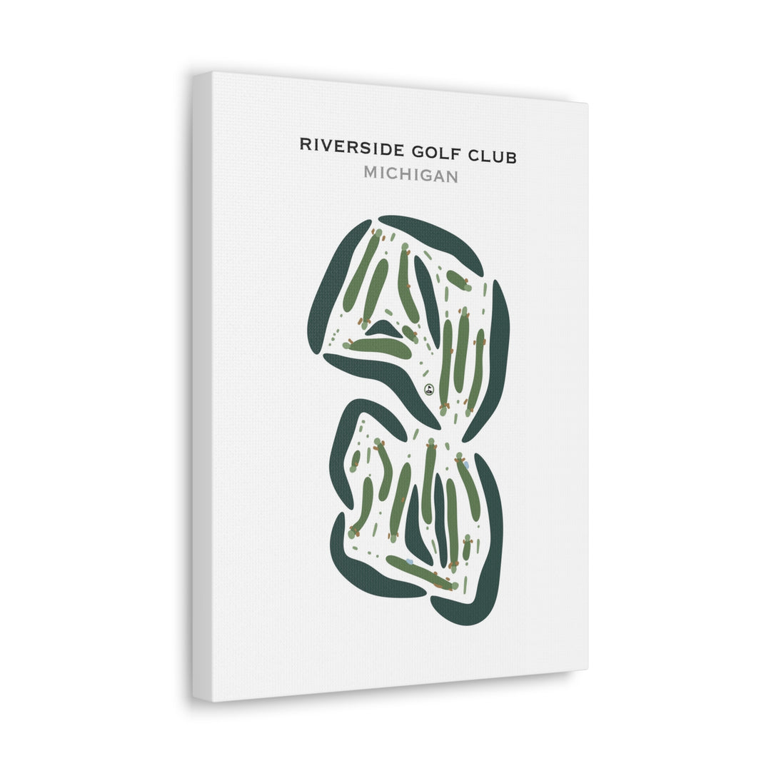 Riverside Golf Club, Michigan - Printed Golf Courses