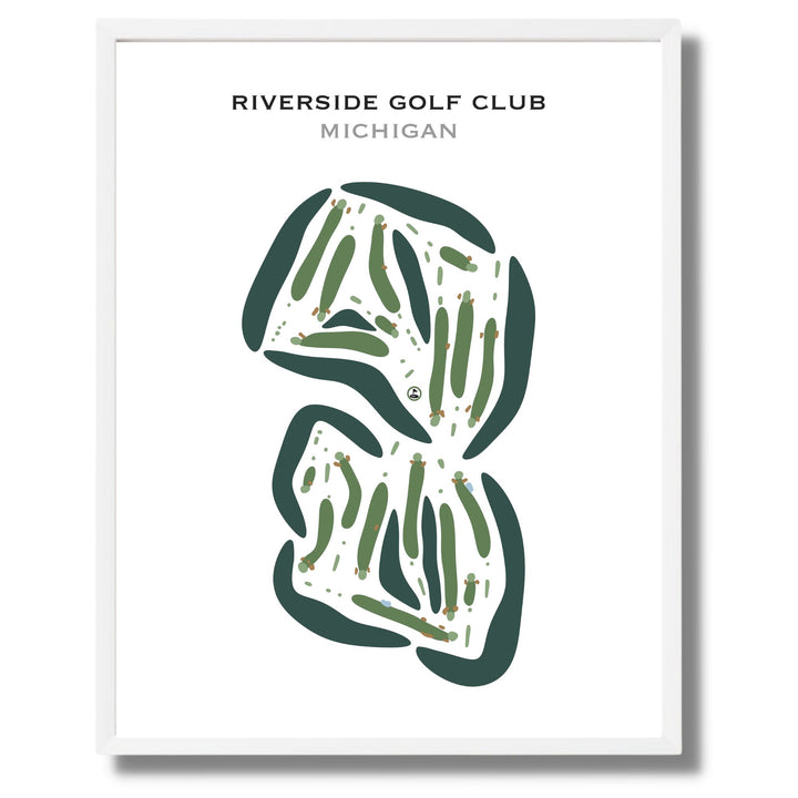 Riverside Golf Club, Michigan - Printed Golf Courses