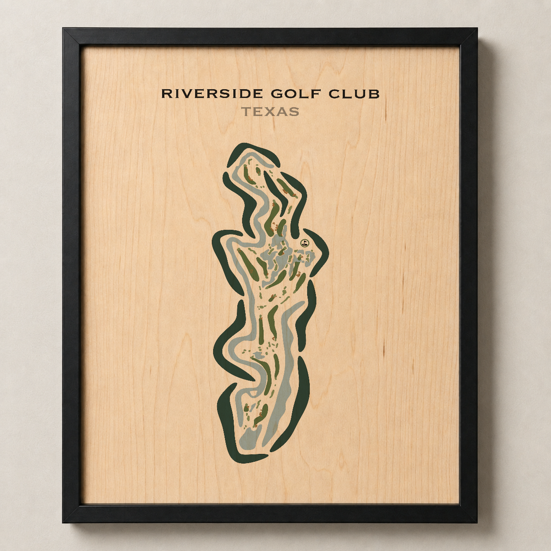 Riverside Golf Club, Texas - Printed Golf Courses