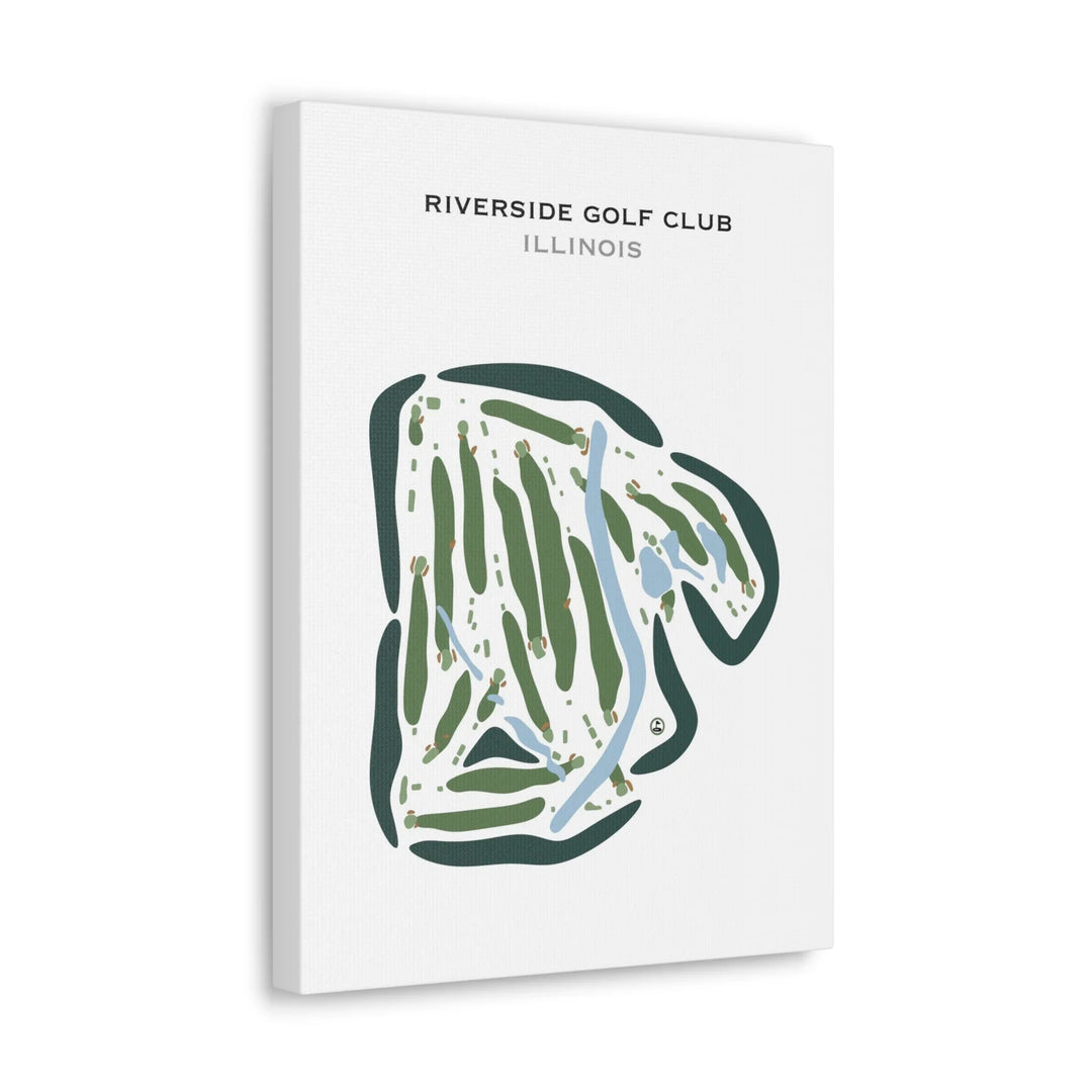 Riverside Golf Club, Illinois - Printed Golf Courses