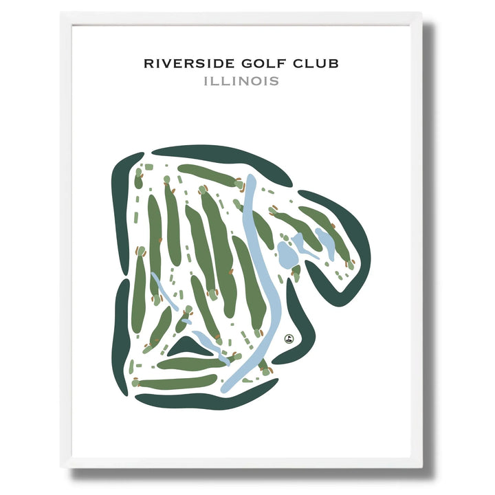 Riverside Golf Club, Illinois - Printed Golf Courses