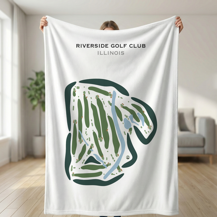 Riverside Golf Club, Illinois - Printed Golf Courses