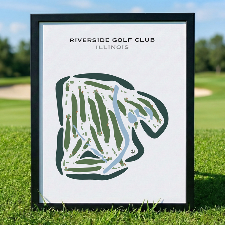 Riverside Golf Club, Illinois - Printed Golf Courses