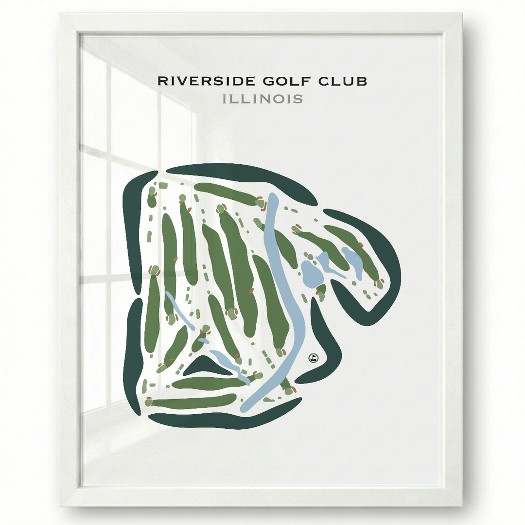Riverside Golf Club, Illinois - Printed Golf Courses
