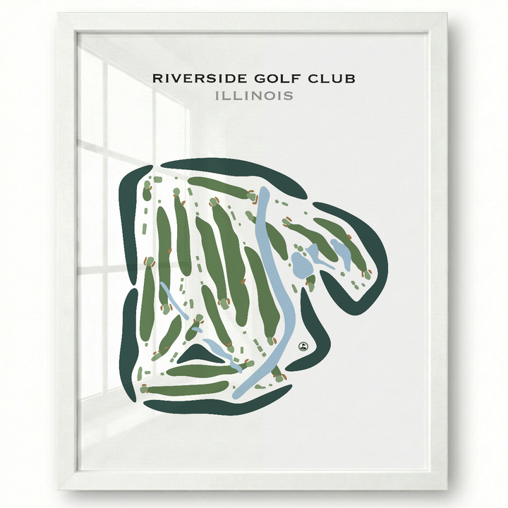Riverside Golf Club, Illinois - Printed Golf Courses