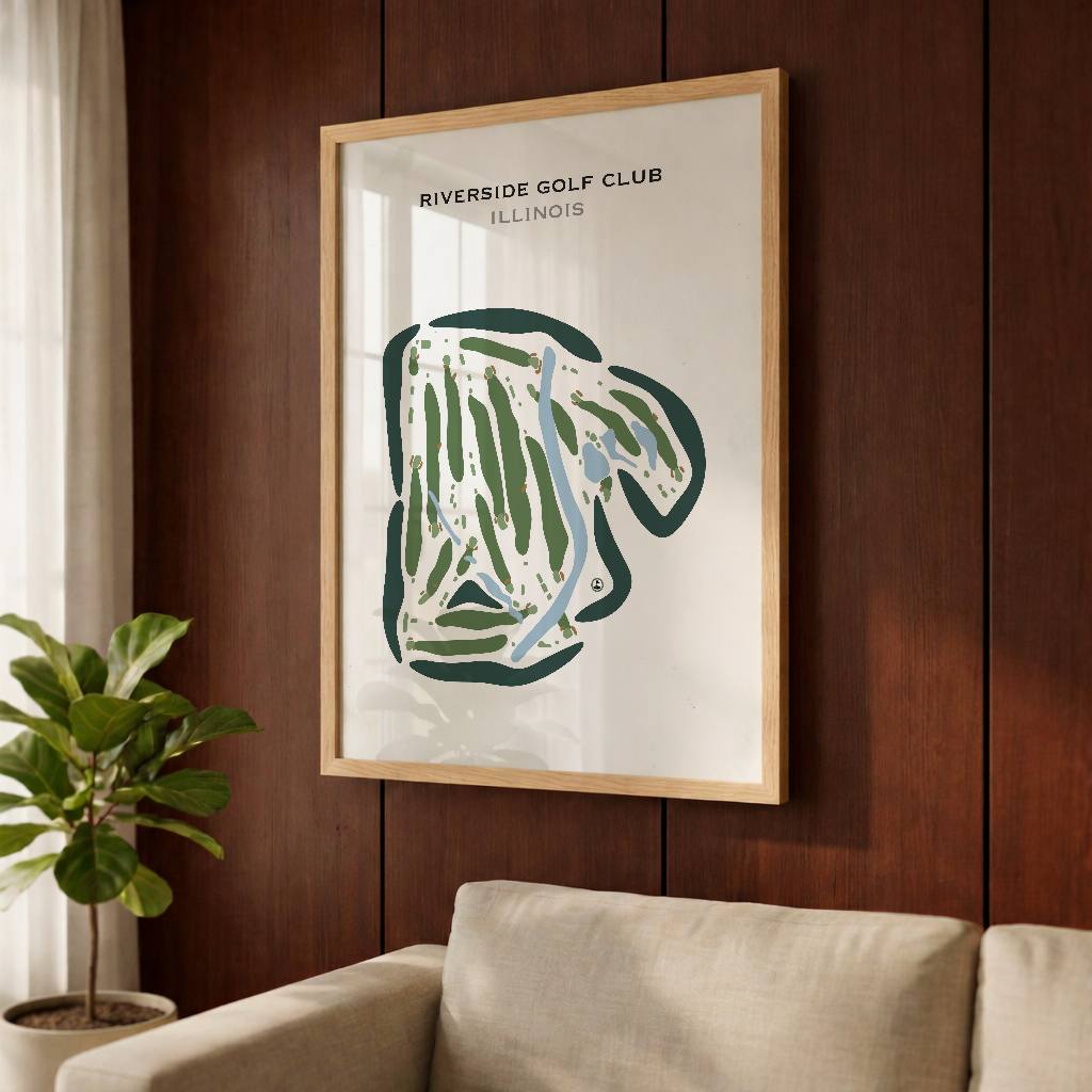 Riverside Golf Club, Illinois - Printed Golf Courses