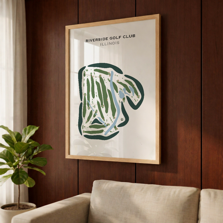 Riverside Golf Club, Illinois - Printed Golf Courses