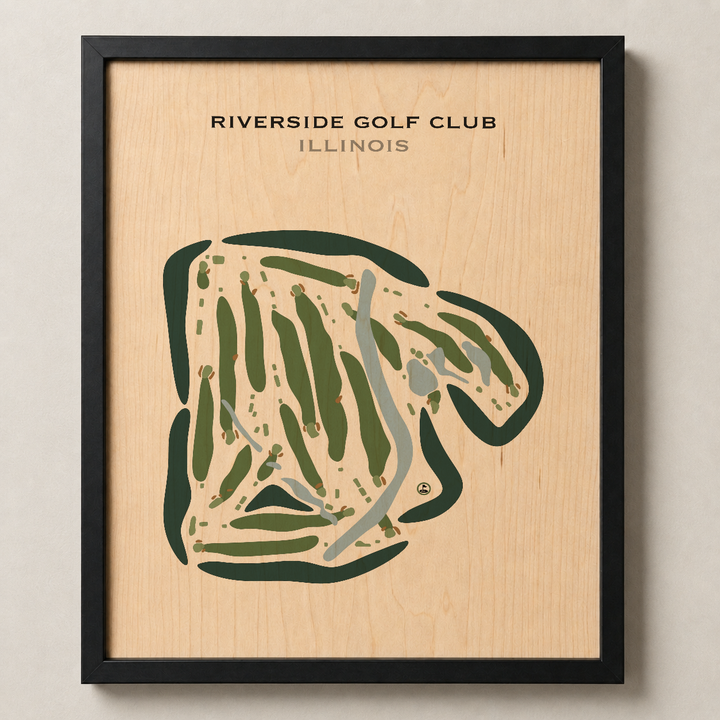 Riverside Golf Club, Illinois - Printed Golf Courses