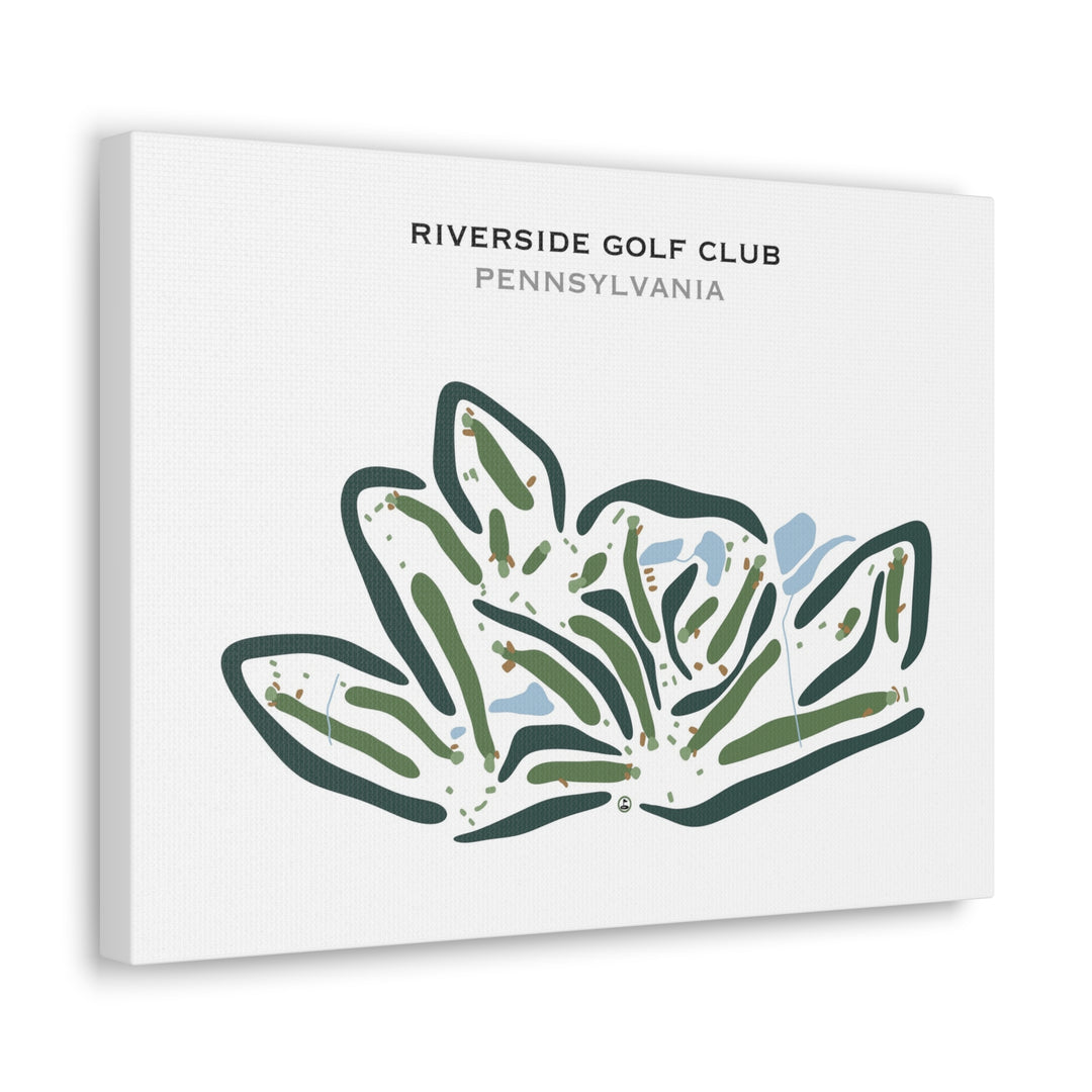 Riverside Golf, Pennsylvania - Printed Golf Courses