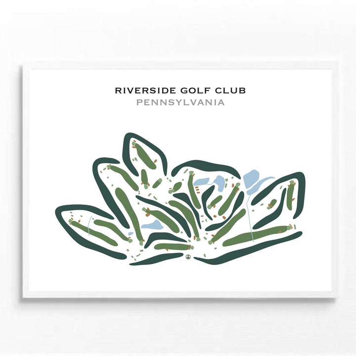 Riverside Golf, Pennsylvania - Printed Golf Courses