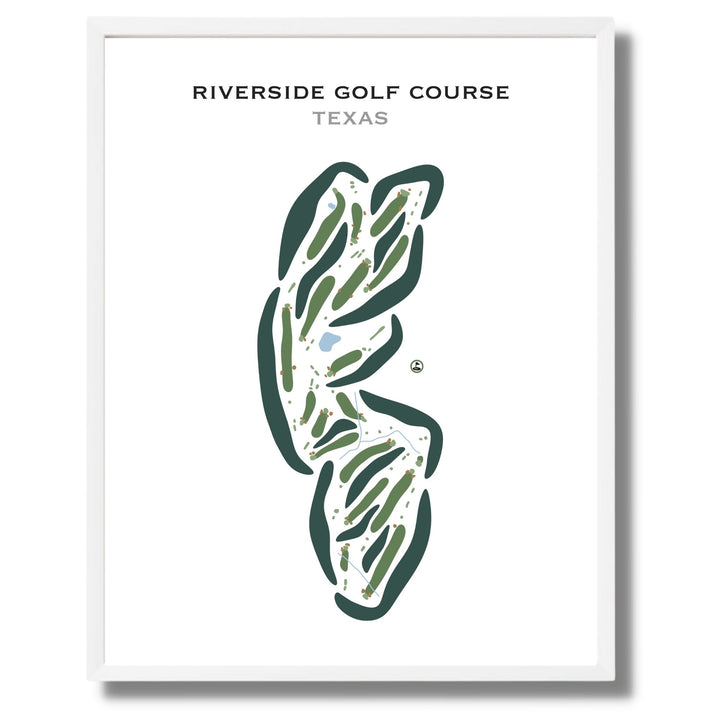 Riverside Golf Course, Texas - Printed Golf Courses