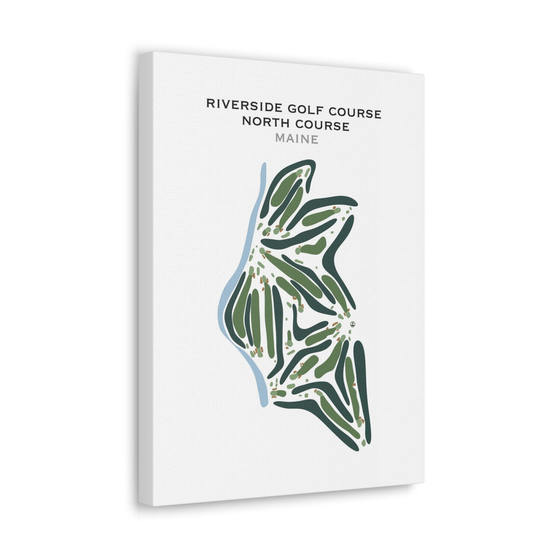 Riverside Golf Course, North Course, Maine - Printed Golf Course