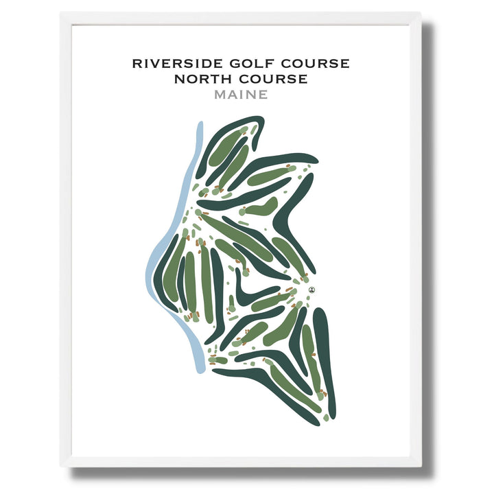 Riverside Golf Course, North Course, Maine - Printed Golf Course