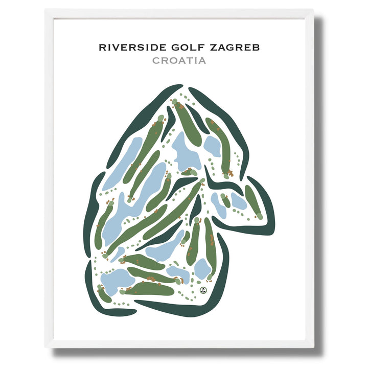 Riverside Golf Zagreb, Croatia - Printed Golf Courses