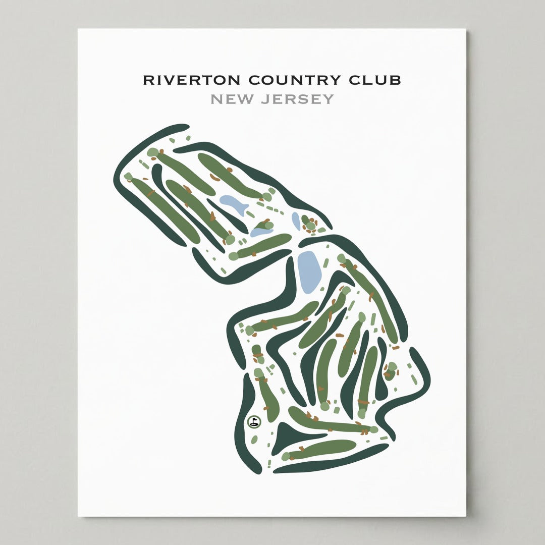 Riverton Country Club, New Jersey - Printed Golf Courses
