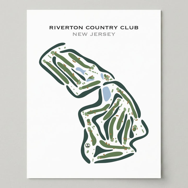 Riverton Country Club, New Jersey - Printed Golf Courses