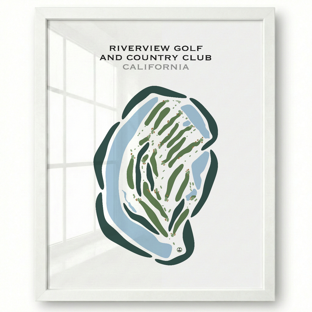 Riverview Golf & Country Club, California - Printed Golf Courses